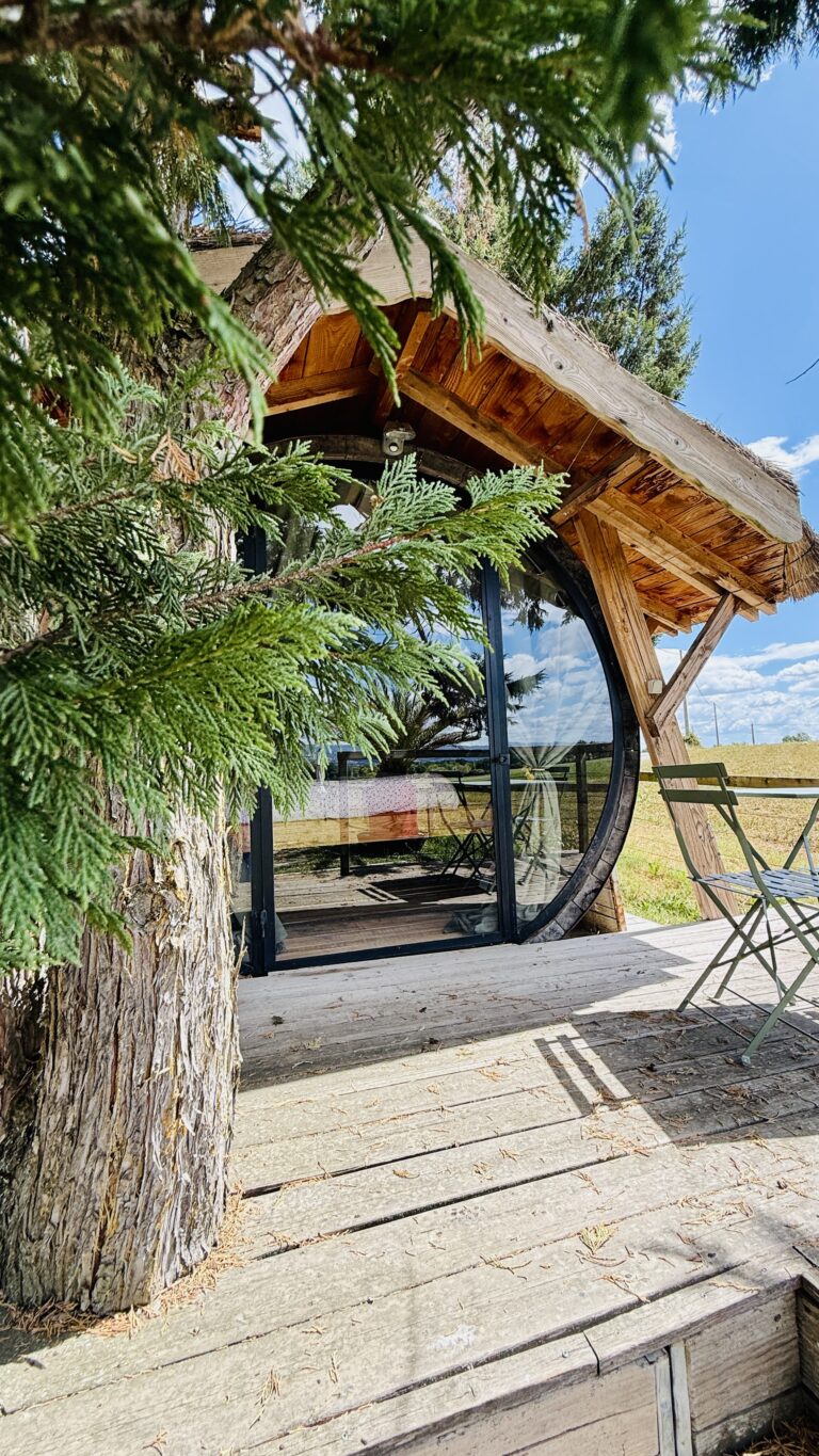 cabane aménagée tout confort pour séjours bien-être